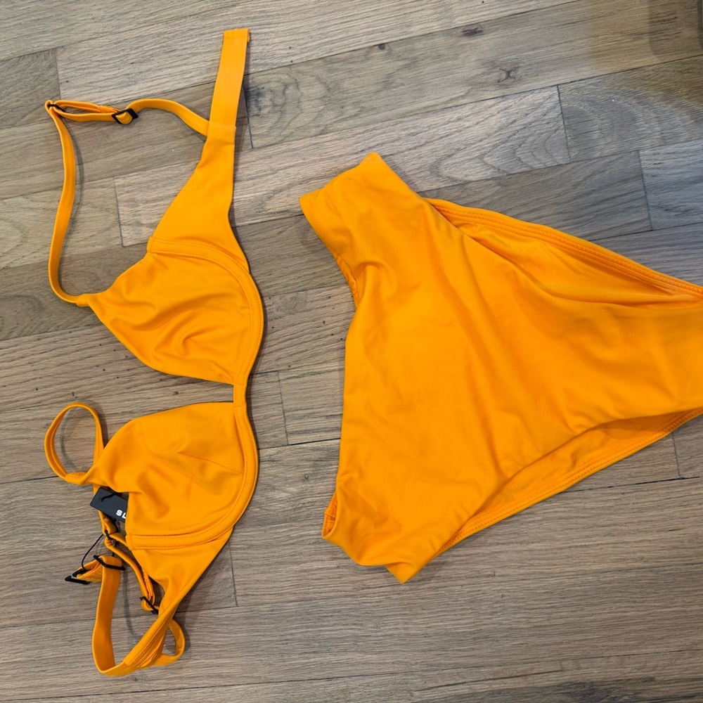 Vibrant Orange Bikini Set